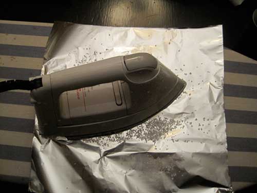 15 Clean your iron by running it on foil paper covered with salt