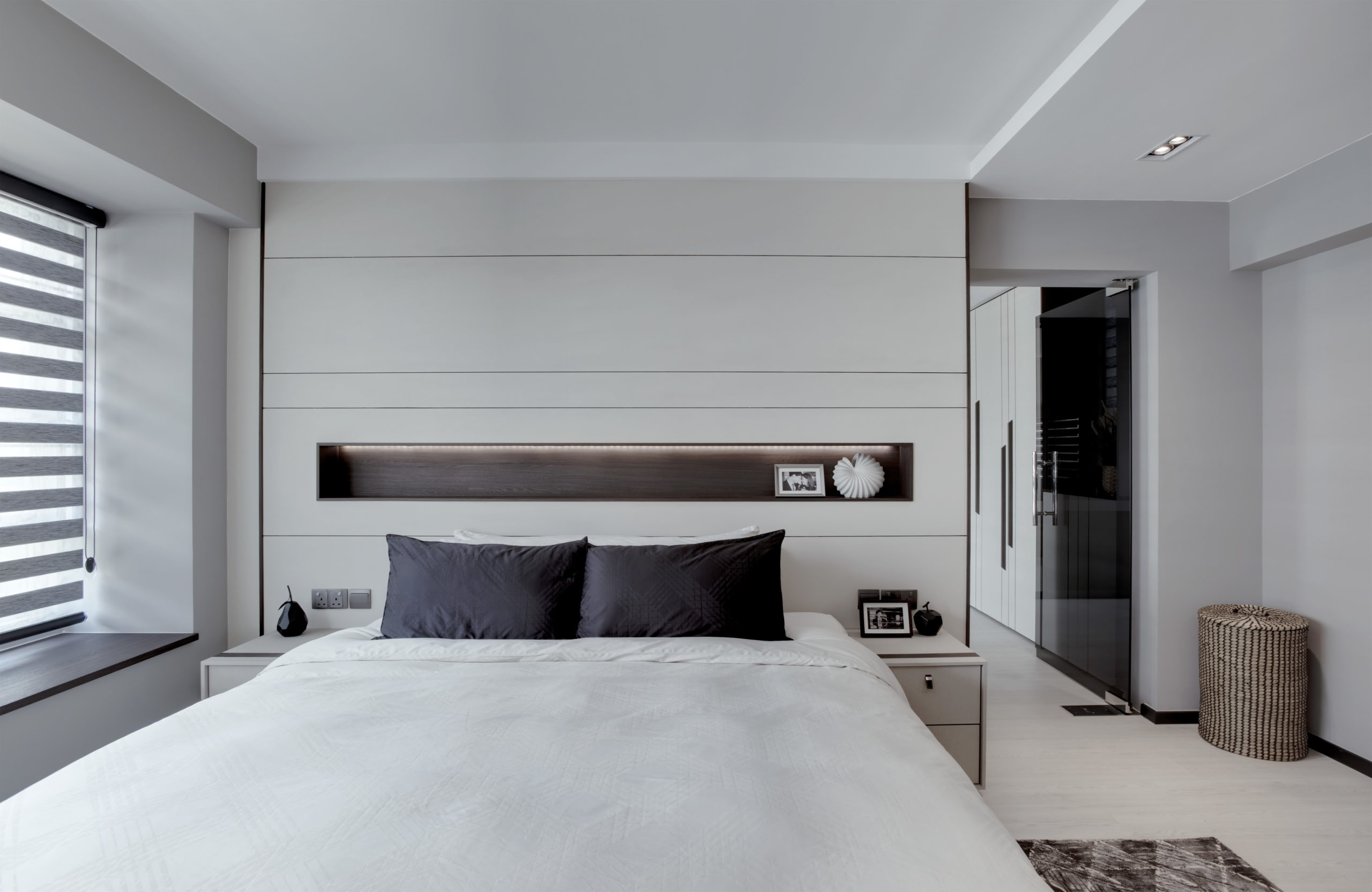 HDB Luxury Master Bedroom Customised Heardboard Ideas