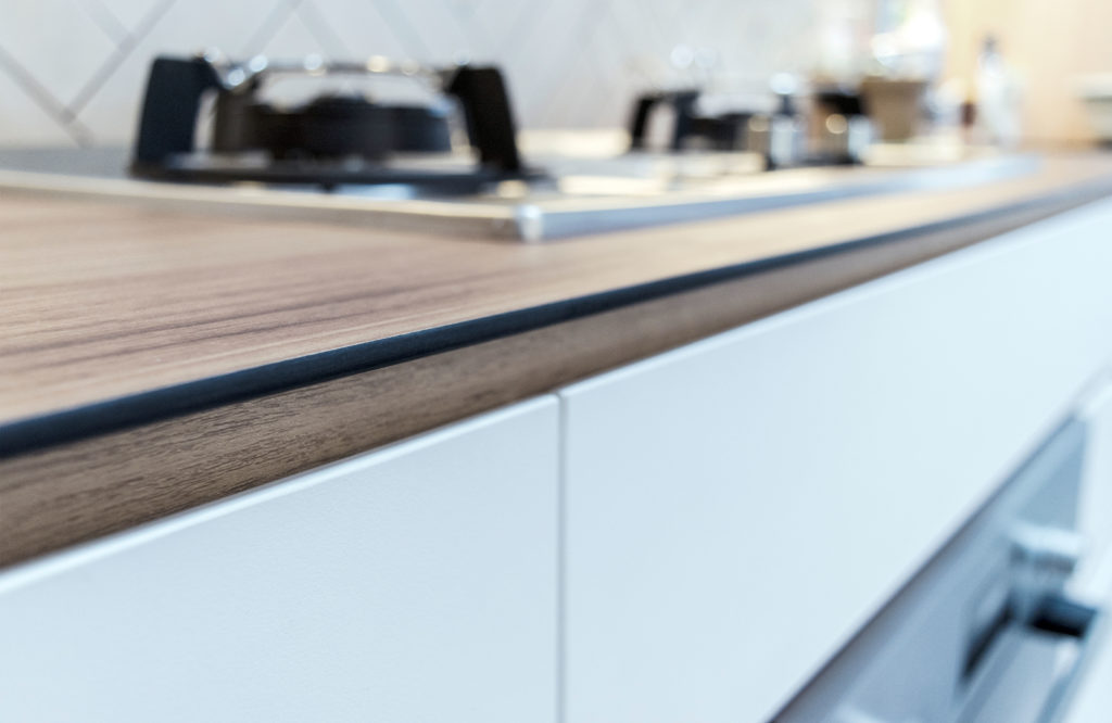 Scandi HDB Kitchen Design Wood Counter Top