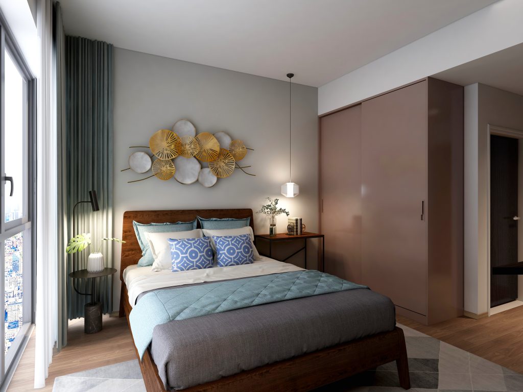 HDB Bedroom Design Ideas for Queen Bed