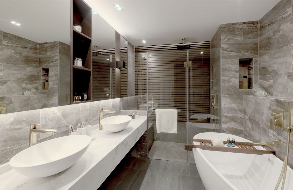 Modern Luxury Bathroom in Singapore Condo