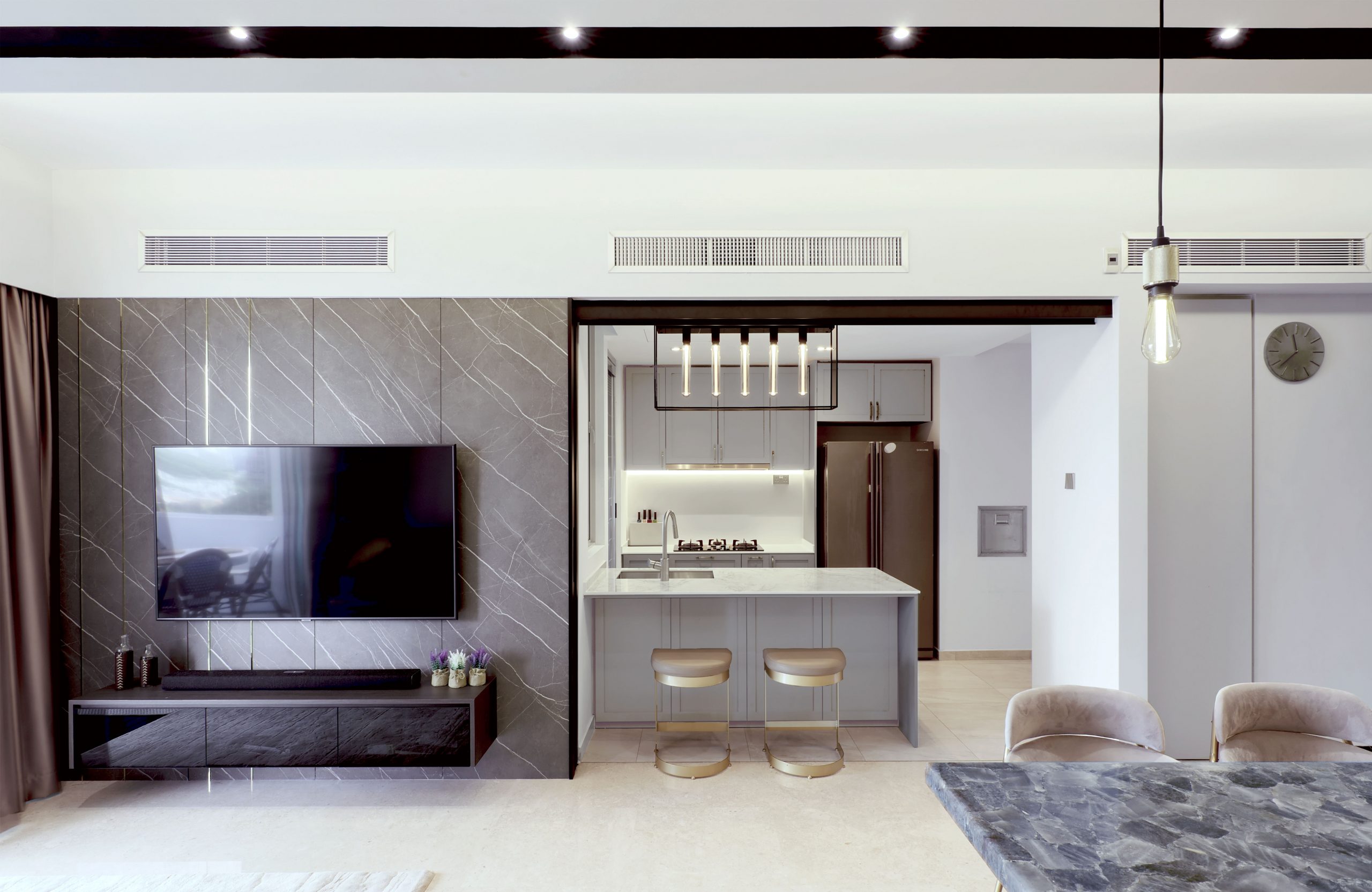 Montview Luxury 3 Bedroom Condo Open Concept Living Dining Room Juz Interior Louis Ting
