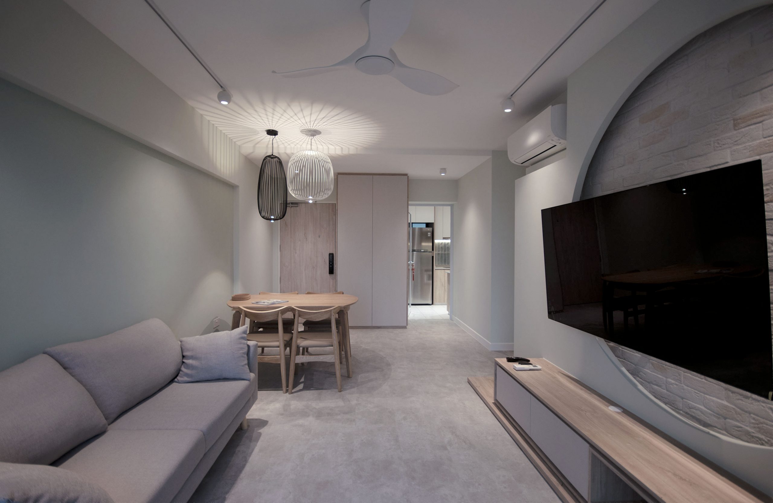 4 room HDB resale Dawson Singapore Wabi Sabi Interior Design Living Room