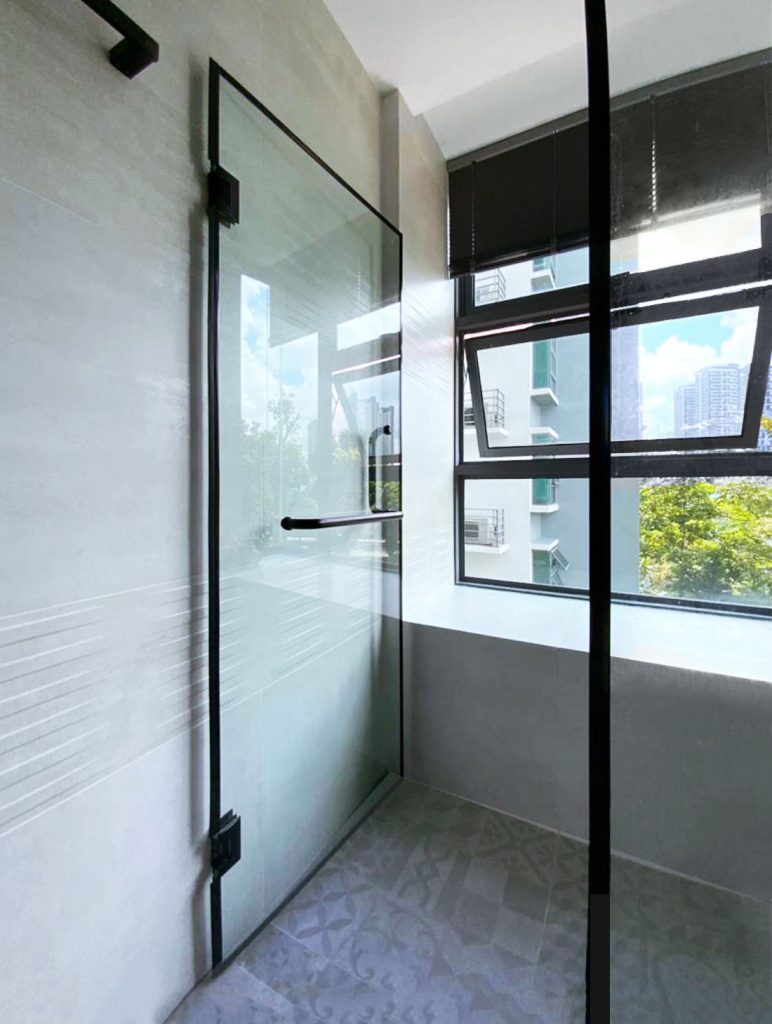 Hundred Trees Modern Contermporary Condo Interior Design for Toilet Renovation Shower Stall