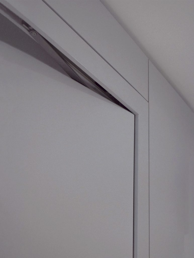 La Fiesta Condo Modern Grey Interior Design Hidden Door