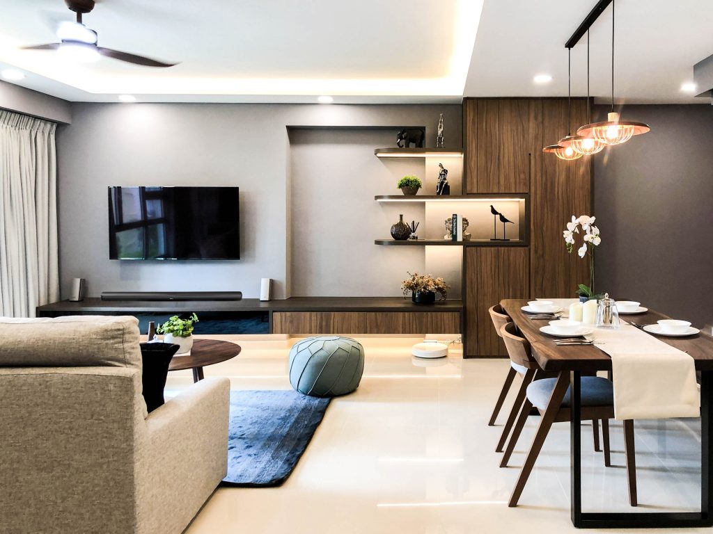 Modern Luxury HDB Living Room Clementi Ridges