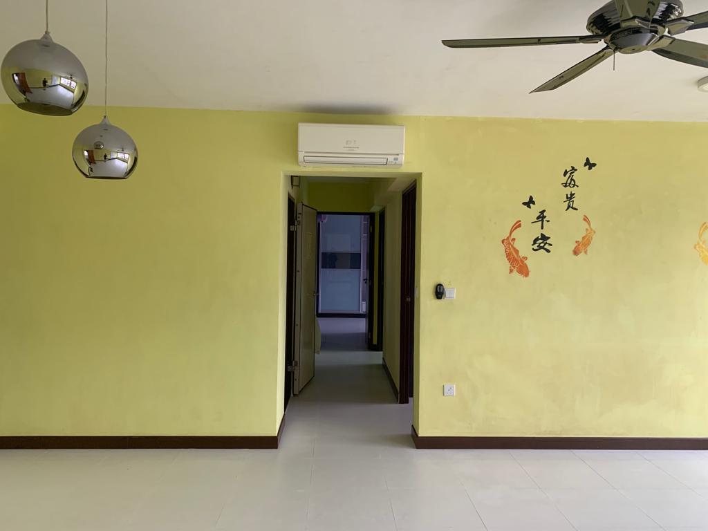 Punggol Topaz Before Living Room Renovation HDB Transformation Hall