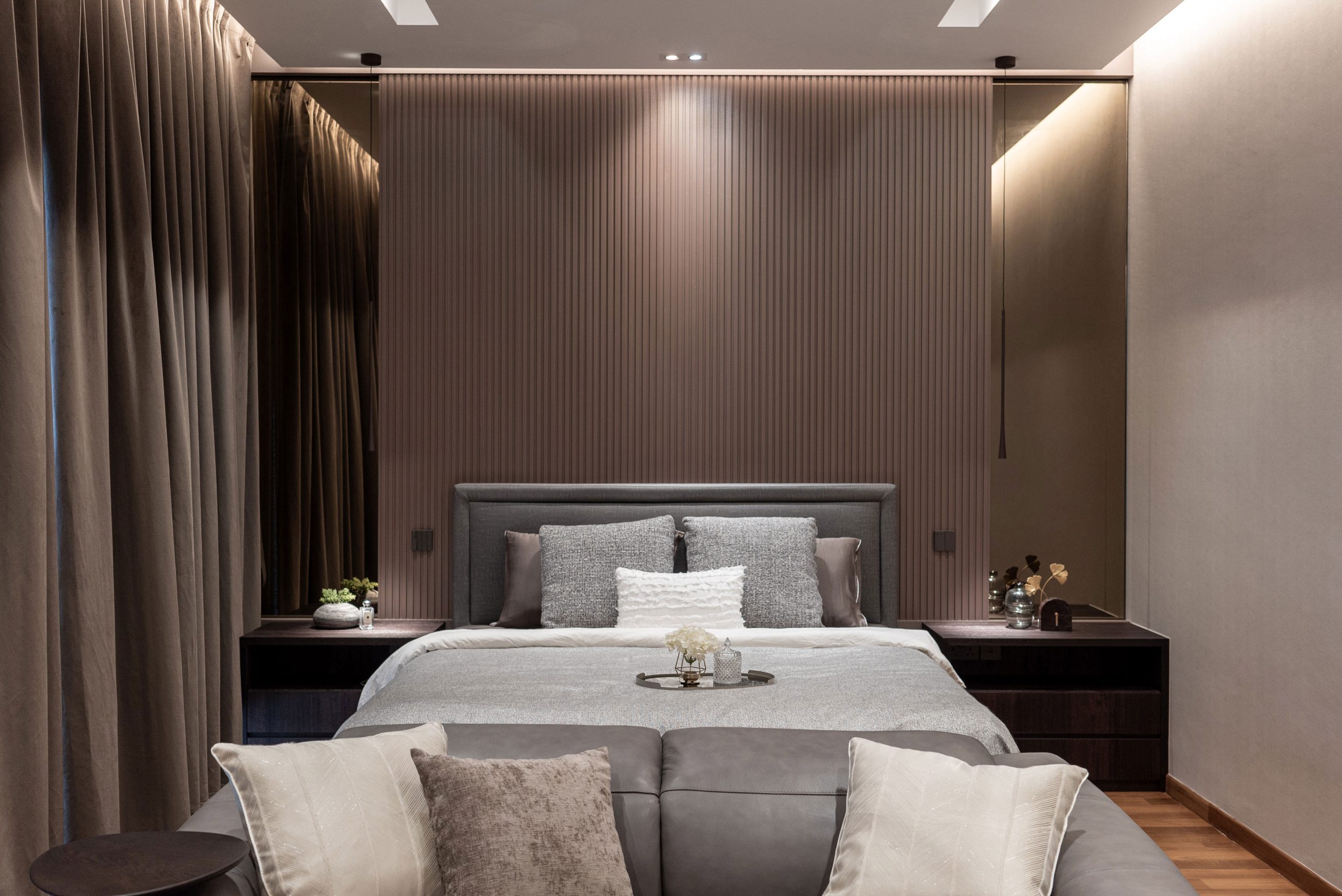 Modern Luxury Bedroom interior design for landed property at Dunbar Walk Jennifer Tan Juz Interior