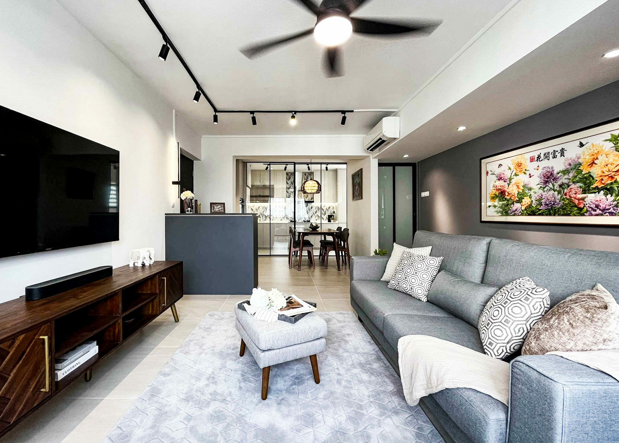 modern scandi living room