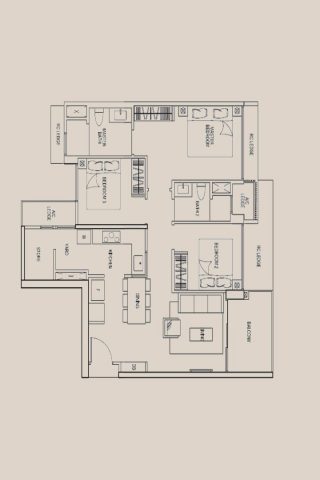inz residence floor plan for industrial theme condo